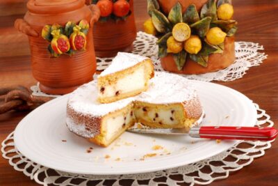 cassata siciliana al forno - I fiori dell'etna