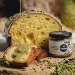 Panettone Al Pistacchio Verde Di Bronte D.O.P. 800g + Vasetto 190g Crema Di Pistacchio